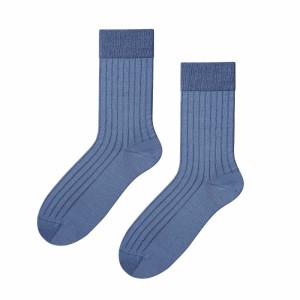 classic merino wool socks light blue